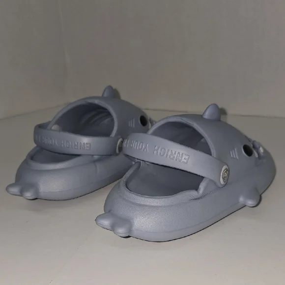 Kids Shark Design Shoes - Gray - Picture 6 of 15